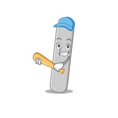 Beyzbol oynayan havalı Emery tahta karikatür resim tasarımı