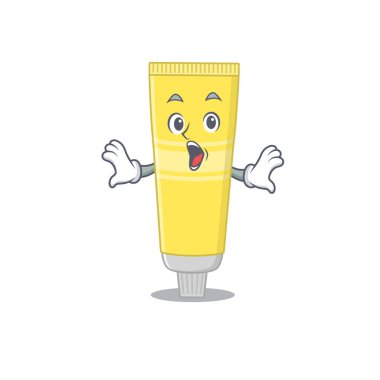 Saç boyası maskot tasarımı inanılmaz bir jest gösteriyor.