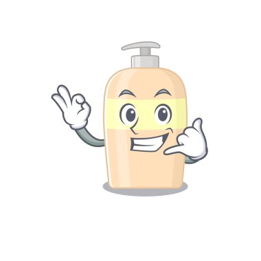 Tonerin karikatür tasarımı bana komik bir jest diyor. Vektör illüstrasyonu