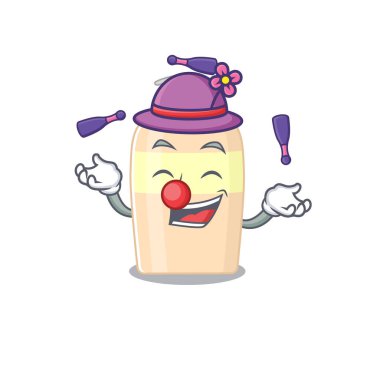 Bir toner çizgi film tasarım stili hokkabazlık yapmayı başarıyor. Vektör illüstrasyonu