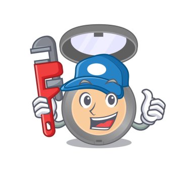 Fosforlu fosforlu kalemlerin maskotluk tasarımı. Vektör illüstrasyonu