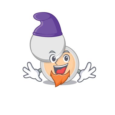 Cüce peri masalı karakteri olarak kavanoz tozu makyajının muhteşem bir çizgi filmi. Vektör illüstrasyonu