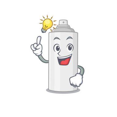 Dahi saç spreyi maskot karakterinin bir fikri var.