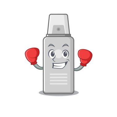 Bir boks şampiyonu olarak köpük karikatür karakter tasarımı yapıyorum. Vektör illüstrasyonu