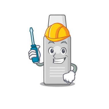 Traş köpüğünün karikatür tasarımı otomotiv olarak işe yaradı. Vektör illüstrasyonu