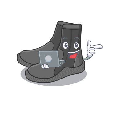 Salgın sırasında evde çalıştığım dalış botlarının düzgün bir çizgi film karakteri.