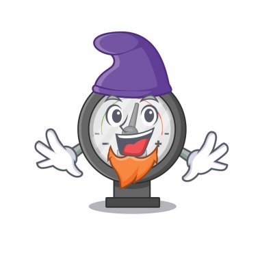 Bir Elf peri masalı karakteri olarak basınç ölçer muhteşem bir çizgi film tasarımı