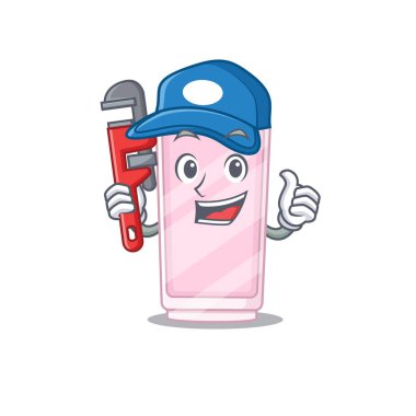 karikatür maskot tasarımı parfüm bir tesisatçı aracı olarak