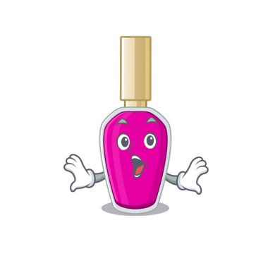 Pembe tırnak cilası, maskot tasarımı. Şaşırtıcı bir jest.