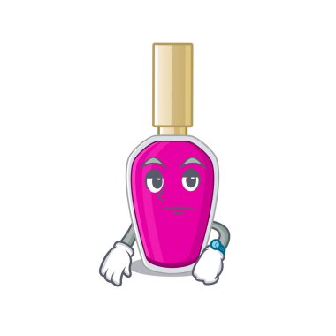 Maskot tarzı pembe ojeli ve jestli.