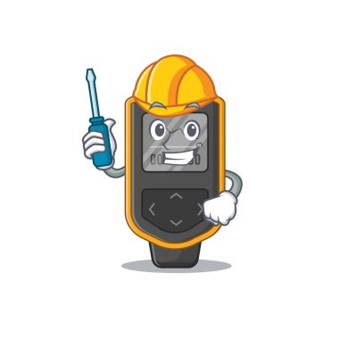 Bir parmak pozuyla bilgisayar karikatür tasarımı