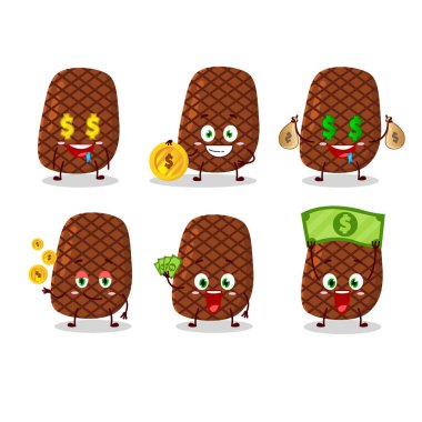 Sevimli ifadeli biftek çizgi film karakteri para getiriyor.