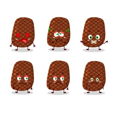 Karakterde ifadesiz biftek karikatürü.