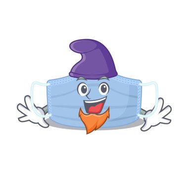 Bir Elf peri maskesinin ameliyat maskesinin sevimli bir çizgi filmi.