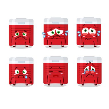 Hüzünlü ifadesiyle buz gibi çizgi film karakteri