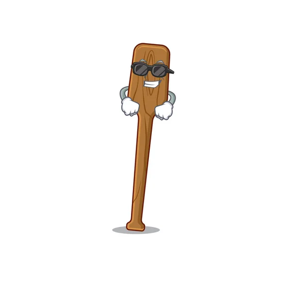Personaje de dibujos animados de remos con gafas negras con clase — Vector de stock
