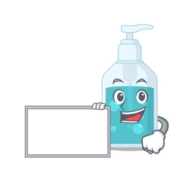 Çizgi film karakteri tasarımı, el dezenfektanı.