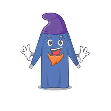 Bir Elf peri masalı karakteri olarak tek kullanımlık kıyafetlerin sevimli bir çizgi filmi. Vektör illüstrasyonu