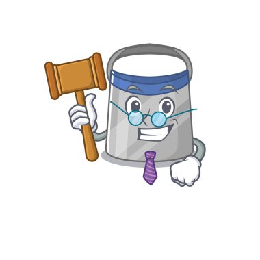 Gözlük takan akıllı bir yüz kalkanı maskotu tasarımcısı. Vektör illüstrasyonu