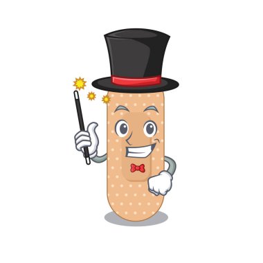 Standart bandaj tasarım tarzında akıllı bir sihirbaz.