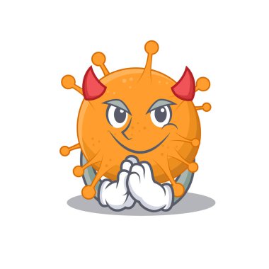 Anaplasma şeytan çizgi film karakteri tasarım konsepti gibi giyinmiş.