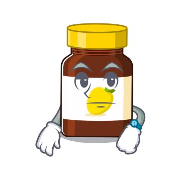 Maskot tasarım tarzı C vitamini ve bekleme hareketi.