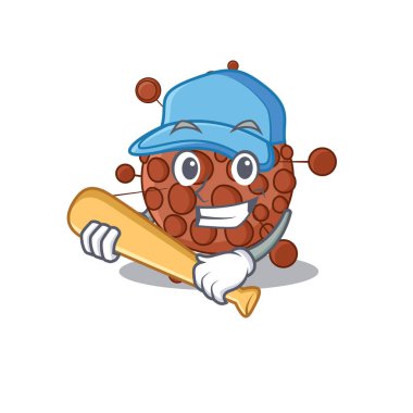 Beyzbol oynayan havalı neisseria karikatür resim tasarımı