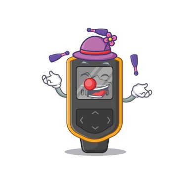 Bir dalış bilgisayar çizgi filmi tasarım stili jonglörlüğü seviyor