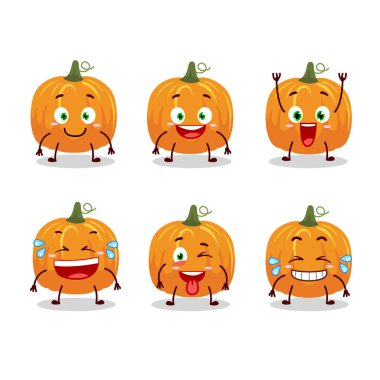 Gülen suratlı balkabağının çizgi film karakteri