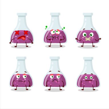 İfadesiz mor iksir çizgi film karakteri