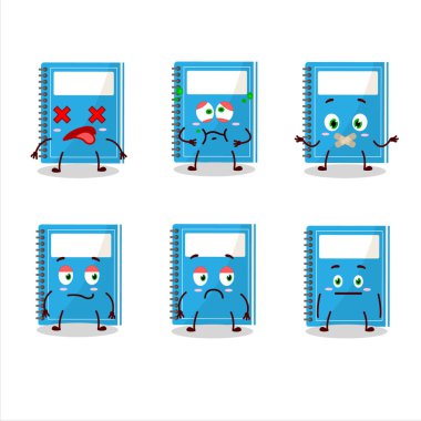 İfadesiz mavi çizgi film karakteri