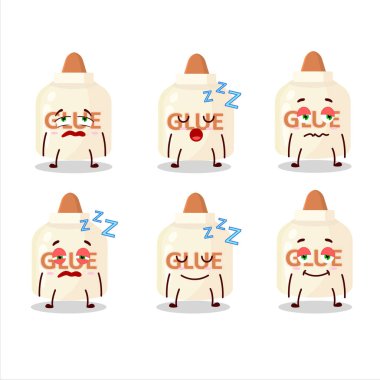 Uykulu ifadesi olan bir çizgi film karakteri