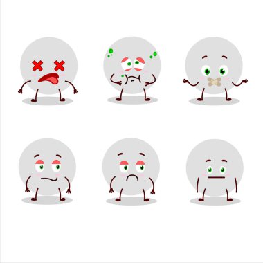 Voleybol karakteri, ifadesiz. Vektör illüstrasyonu.