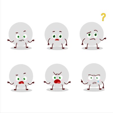 Voleybol topunun çizgi film karakteri. Hangi ifadeyle. Vektör illüstrasyonu