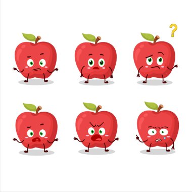 Elmanın çizgi film karakteri hangi ifadeyle. Vektör illüstrasyonu