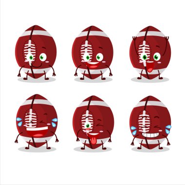 Gülen suratlı ragbi topunun çizgi film karakteri