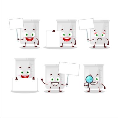 Bilim şişesi çizgi film karakteri bilgi panosu getir