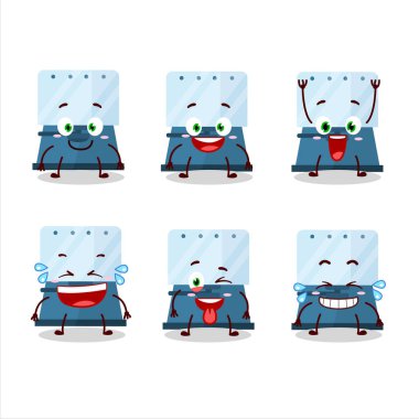 Otomatik espresso kahvenin çizgi film karakteri ve gülümseme ifadesi.