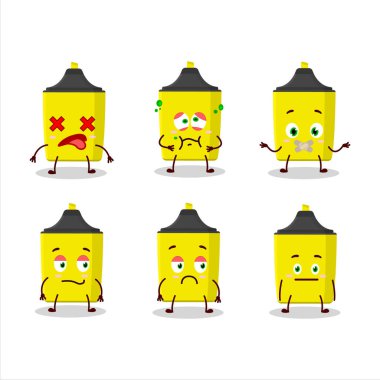 İfadesiz sarı renkli çizgi film karakteri