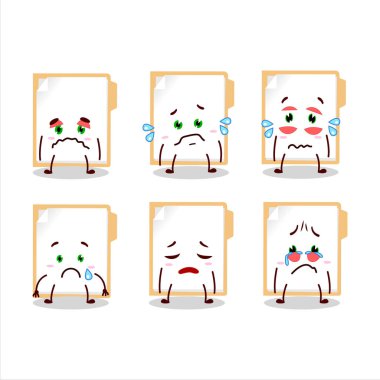 Kahverengi manila çizgi film karakteri hüzünlü bir ifadeyle