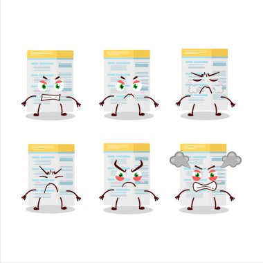 Çeşitli kızgın ifadeleri olan çizgi film karakteri dolduruluyor