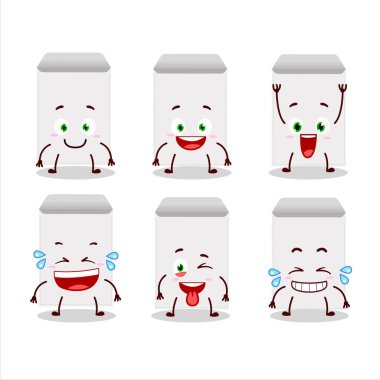 Gülen yüzlü beyaz zarfın çizgi film karakteri