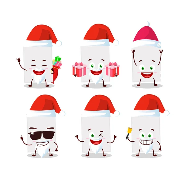 Santa Claus emoticons з білим конвертом мультфільму — стоковий вектор