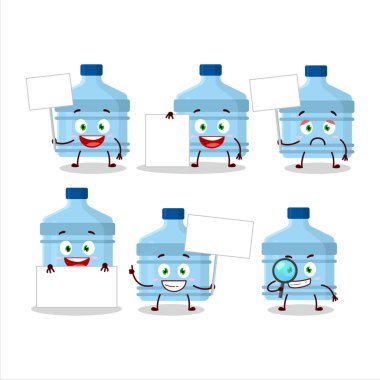 Gallon çizgi film karakteri bilgi panosunu getirin