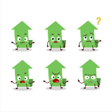 Okun çizgi film karakteri hangi ifadeyle yukarı çıkıyor. Vektör illüstrasyonu