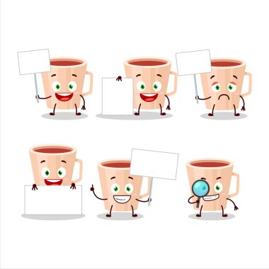 Şükran Günü çay karikatürü karakteri bilgi panosu getir