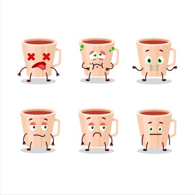 Şükran Günü çay çizgi filmi karakteri ifadesiz.