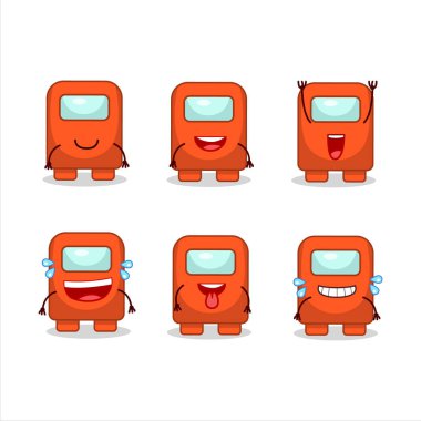 Aramızda gülen yüzlü, turuncu bir çizgi film karakteri