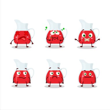 Bir sürahi yaban mersini suyu, ifadesiz çizgi film karakteri.