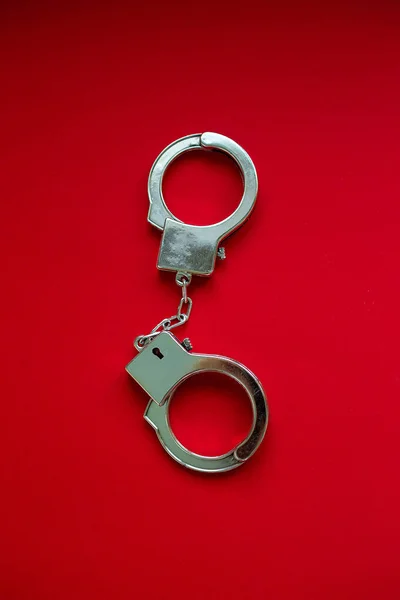 Ürünler dükkanda seks, Yetişkin, seks mağazası, oyuncak kelepçe